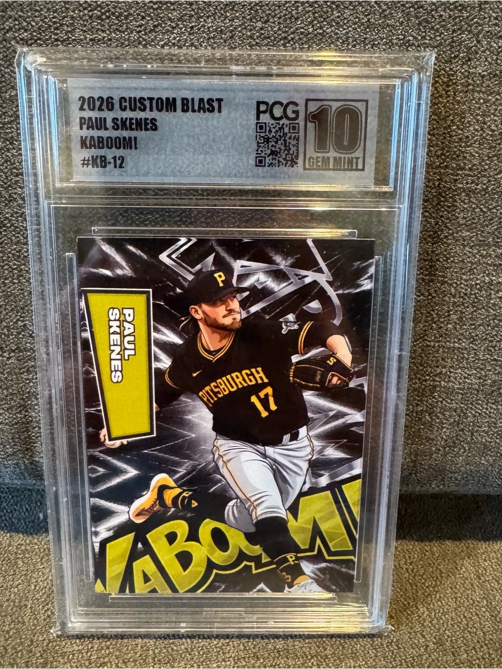 Paul Skenes 2026 Custom Blast Kaboom! PCG 10 Gem Mint